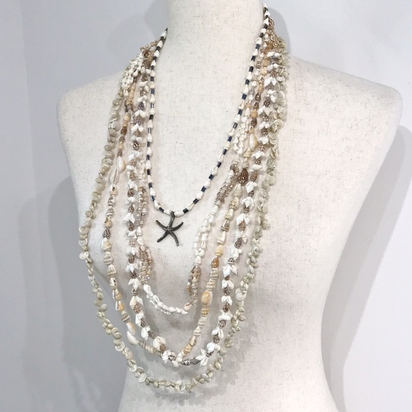 True Vintage Lei Small Conch Cowrie Snail Shell Lay Necklaces Lot Bundle Set 5 - Picture 11 of 14